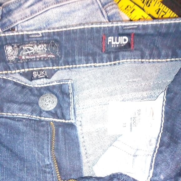 Silver Suki Mid Slim Boot Fluid 30x33 (actual measurements 30x 32) - Picture 6 of 10